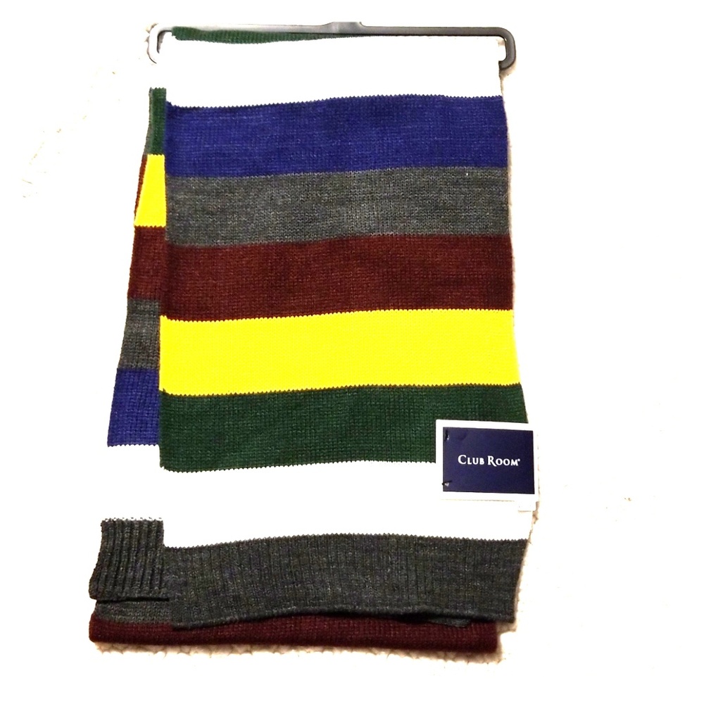 NWT Club Room Classic striped scarf